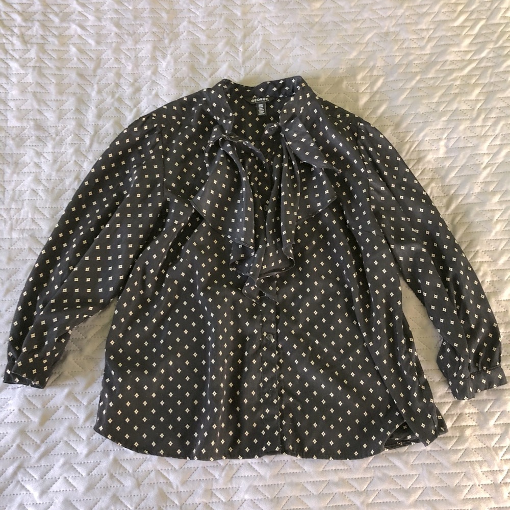 Ruffled Vintage look blouse